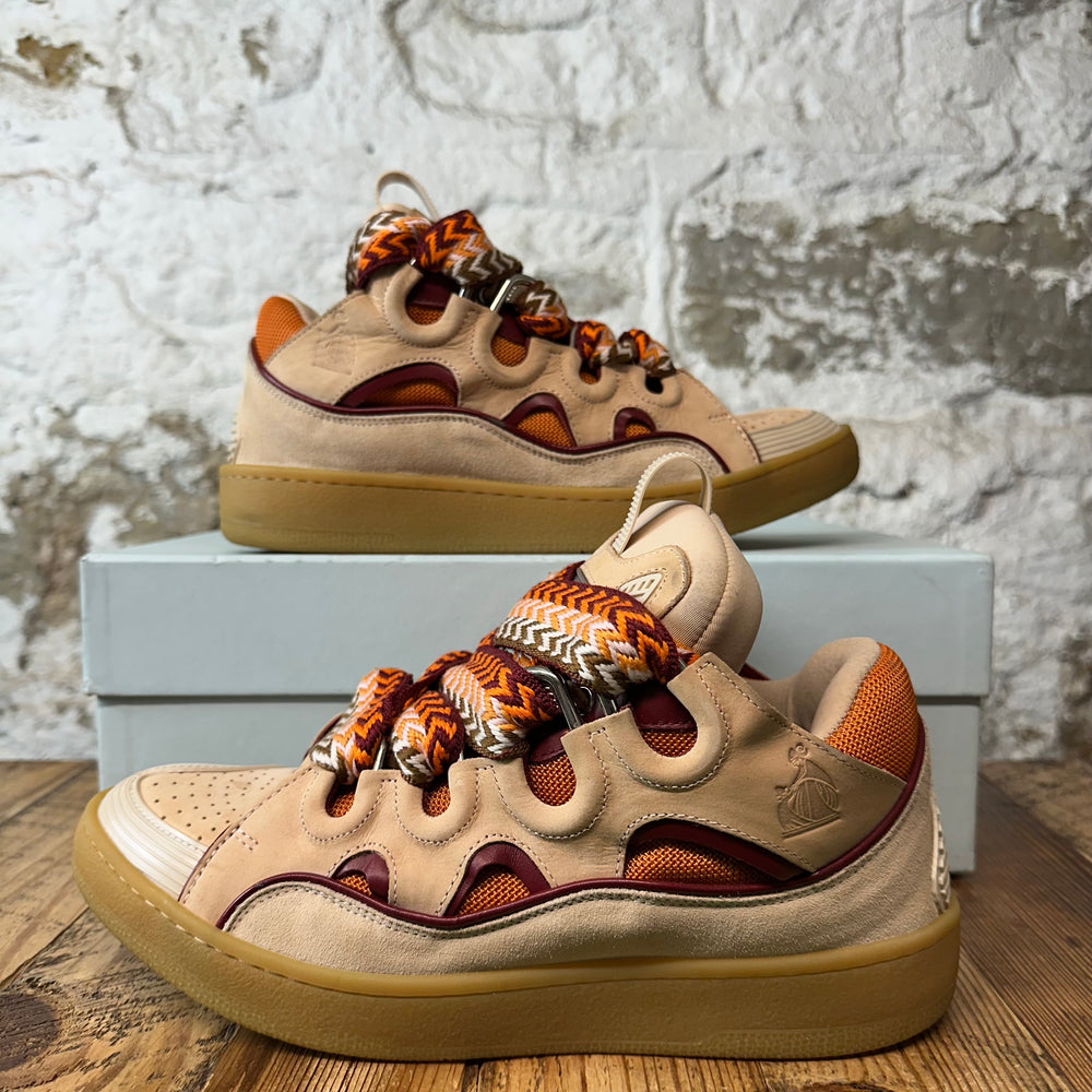 Lanvin Curb Multicolor Lace Pale Rose Sneaker Sz 9 (42)