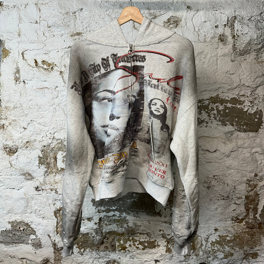 Vale Fest Zip Up Gray Hoodie