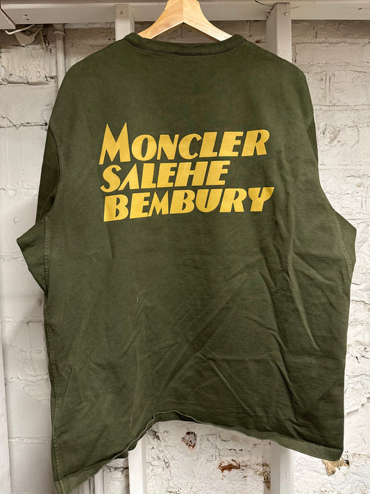 Moncler Salehe Bembury Olive T-Shirt Sz L