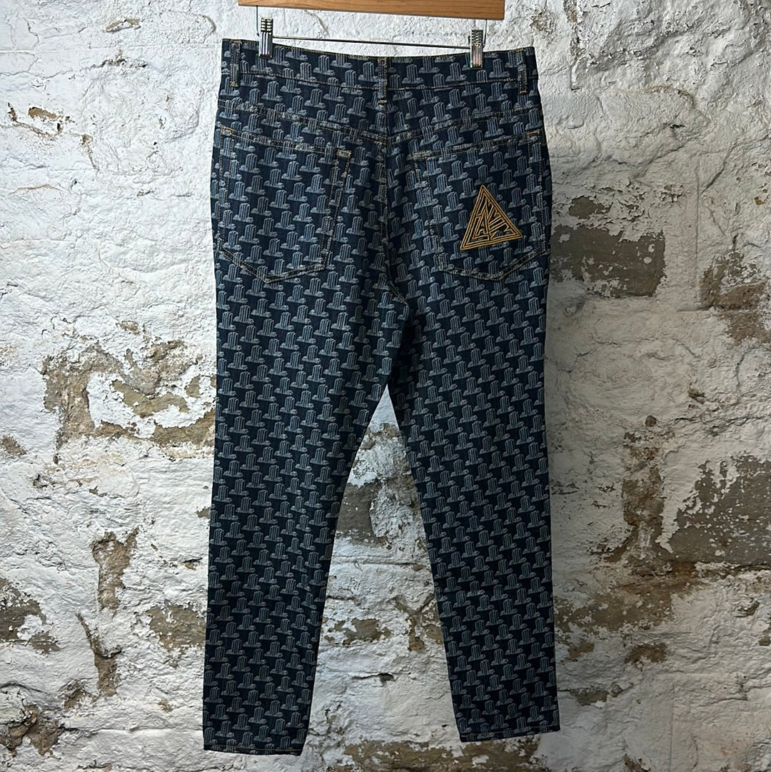 Lanvin Monogram Pants Sz 32