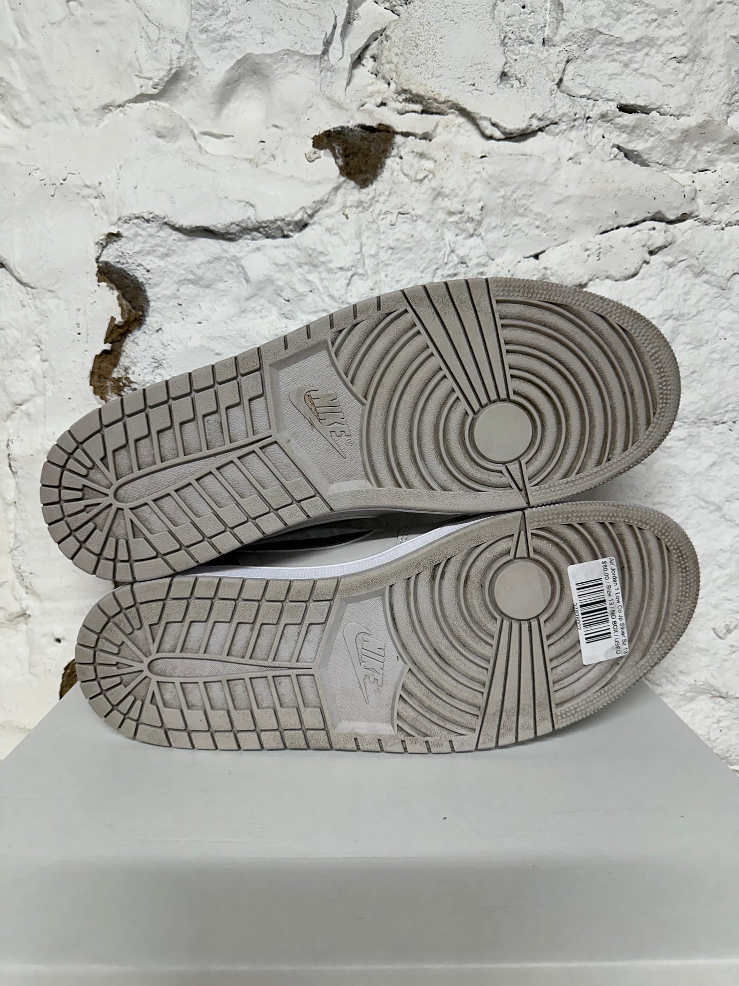 Air Jordan 1 Low Co.JP Metallic Silver Sz 13