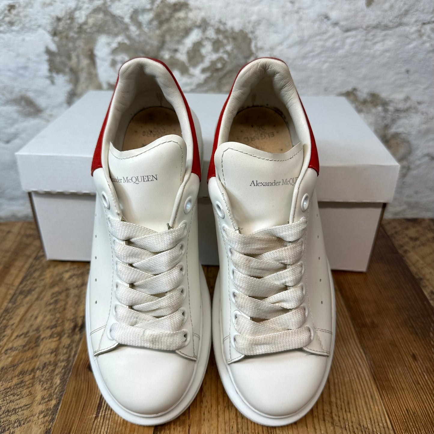Alexander Mcqueen Red Tab White Sneaker Sz 4.5 (36.5) No Box