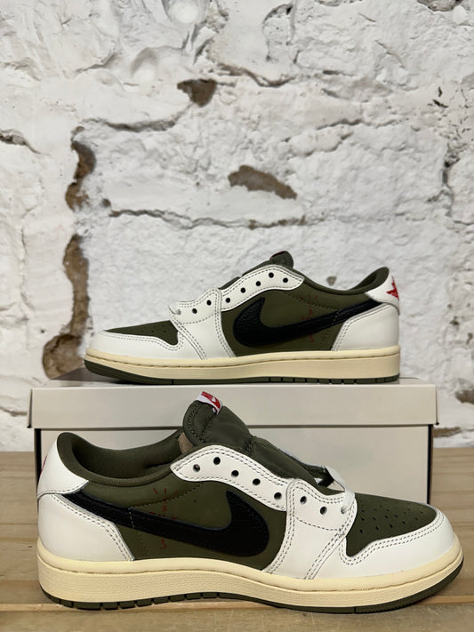 Air Jordan 1 Low Travis Scott Medium Olive Sz 6 DS