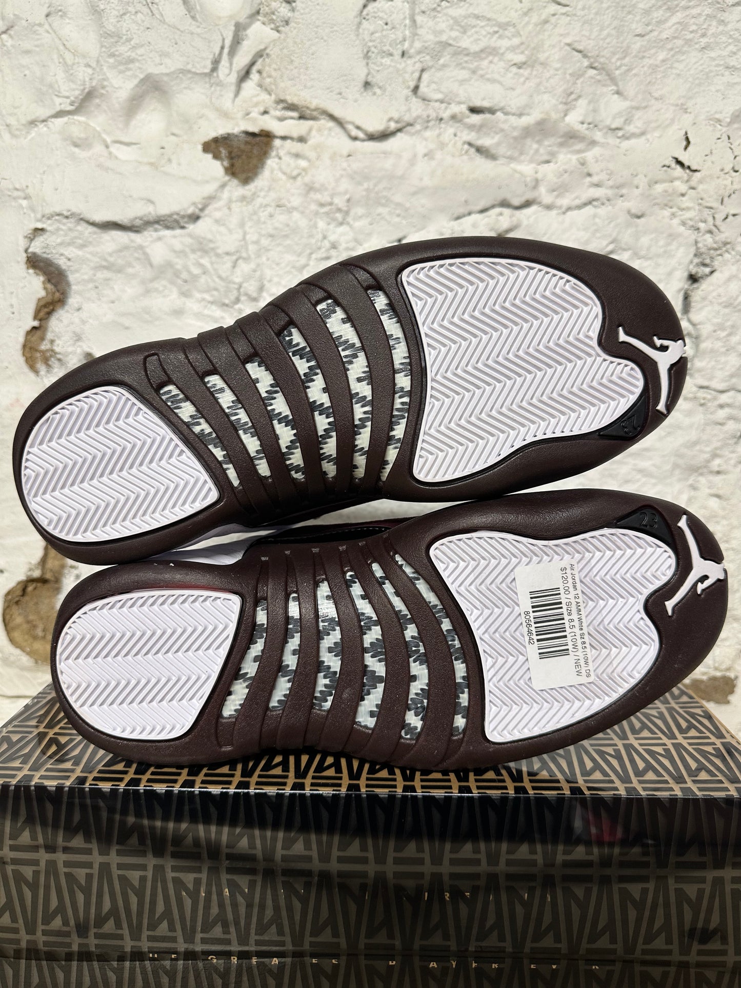 Air Jordan 12 A Ma Maniere White Sz 8.5 (10W) DS