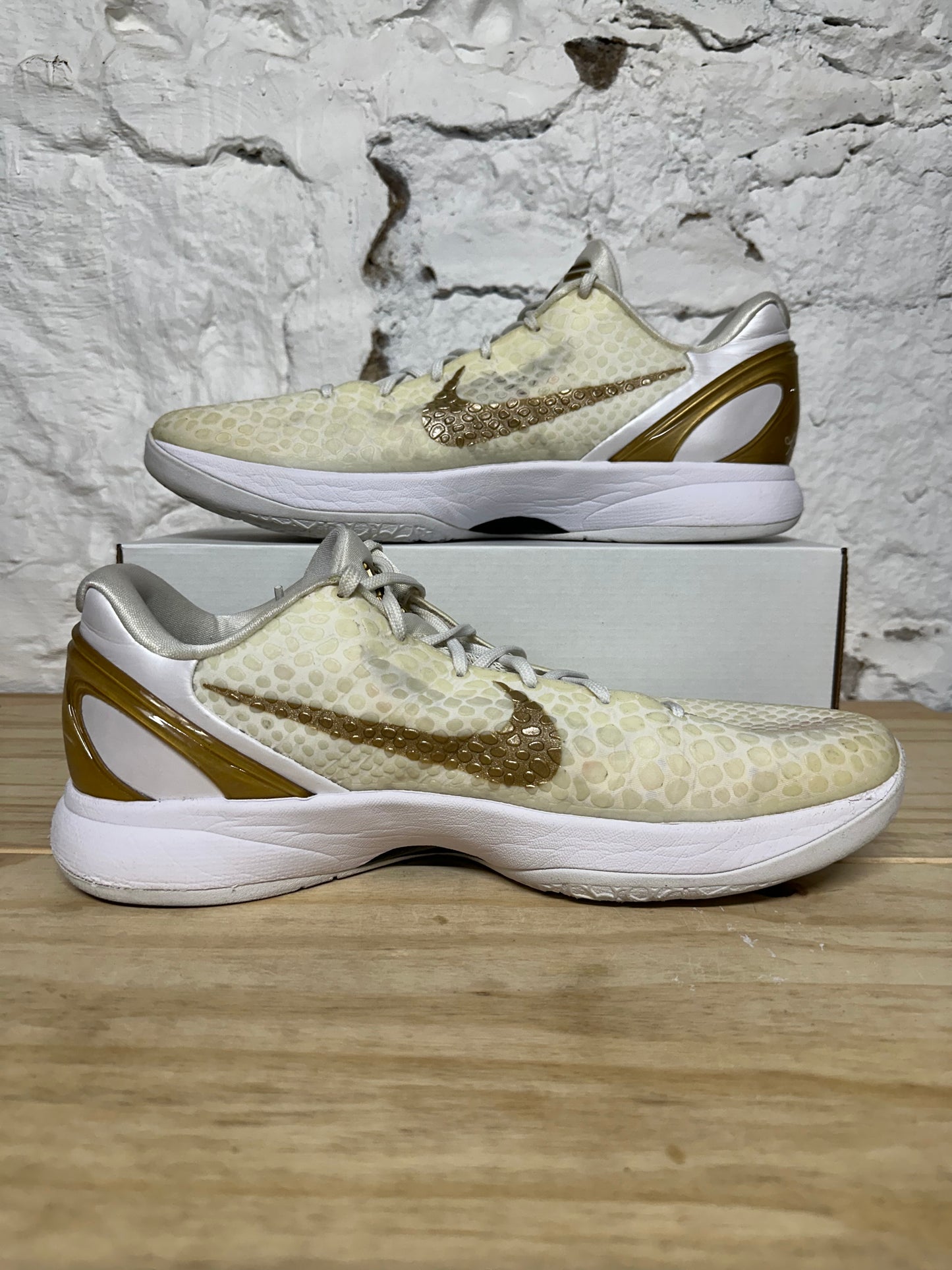 Nike Kobe 6 Protro BHM White Gold (Sample) Sz 15
