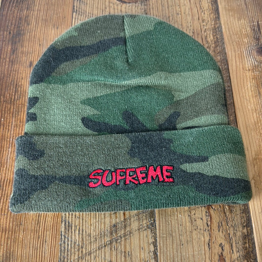 Supreme Camo Smurf Beanie