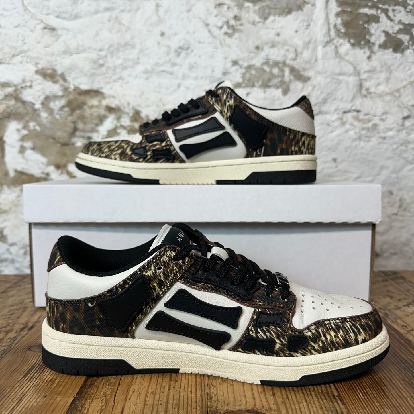 Amiri Black Skeleton Brown White Black Sneaker Sz 5 (37)