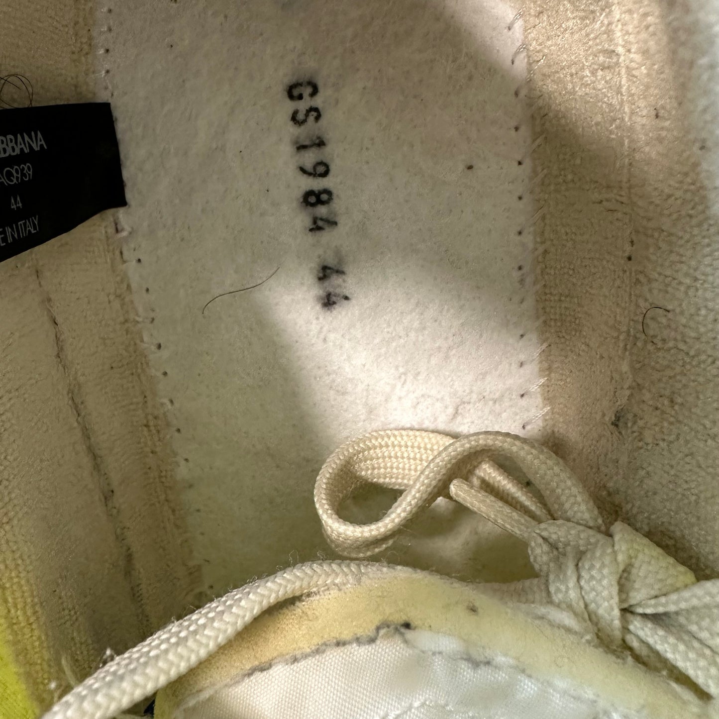 Dolce Gabbana Multicolor Air Master White Sneaker Sz 11 (44)