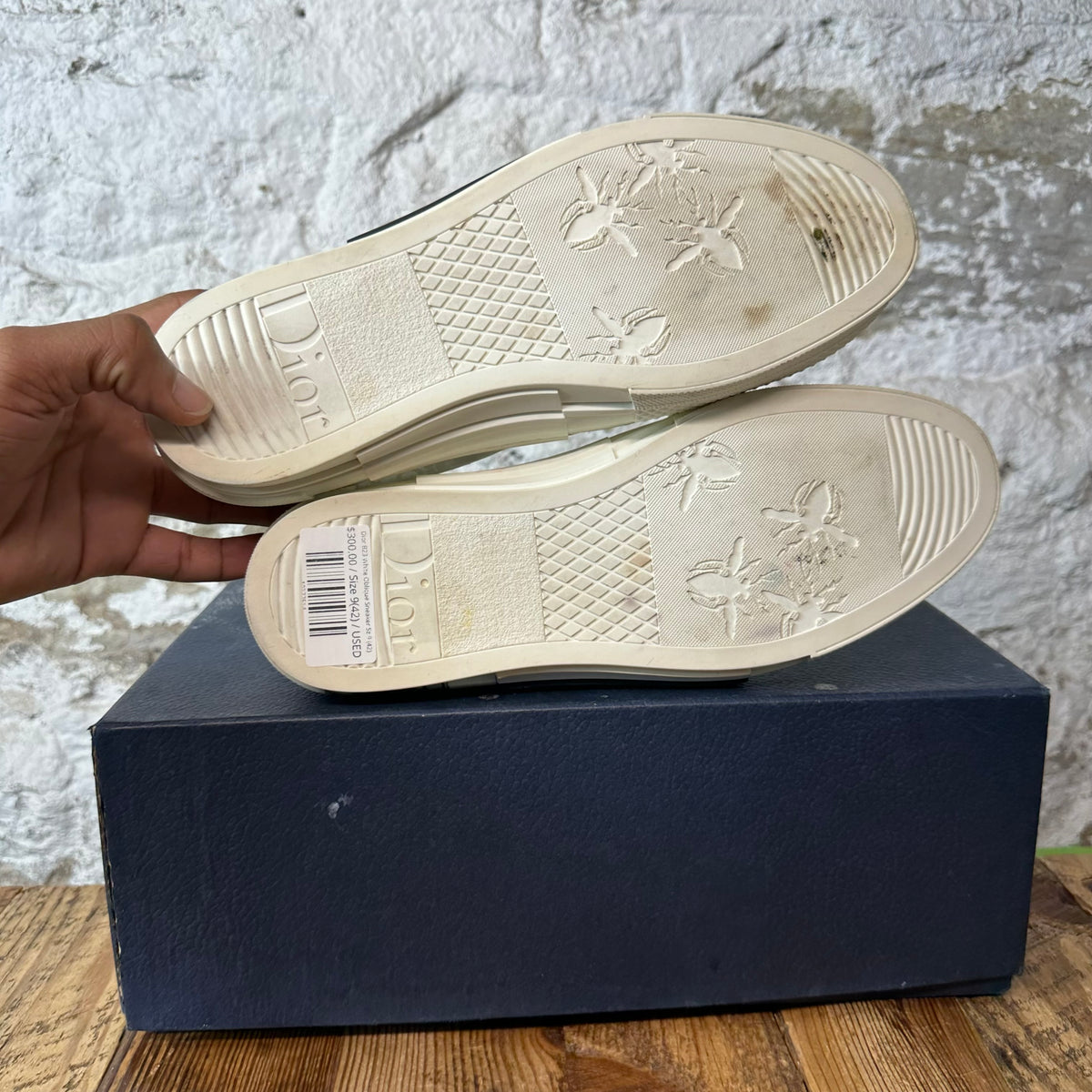 Dior B23 White Oblique Sneaker Sz 9 (42)