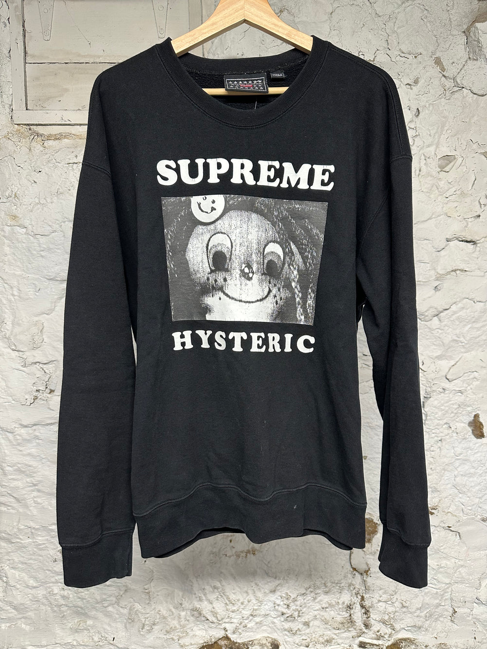 Supreme Hysteric Glamour Black Crewneck Sz L