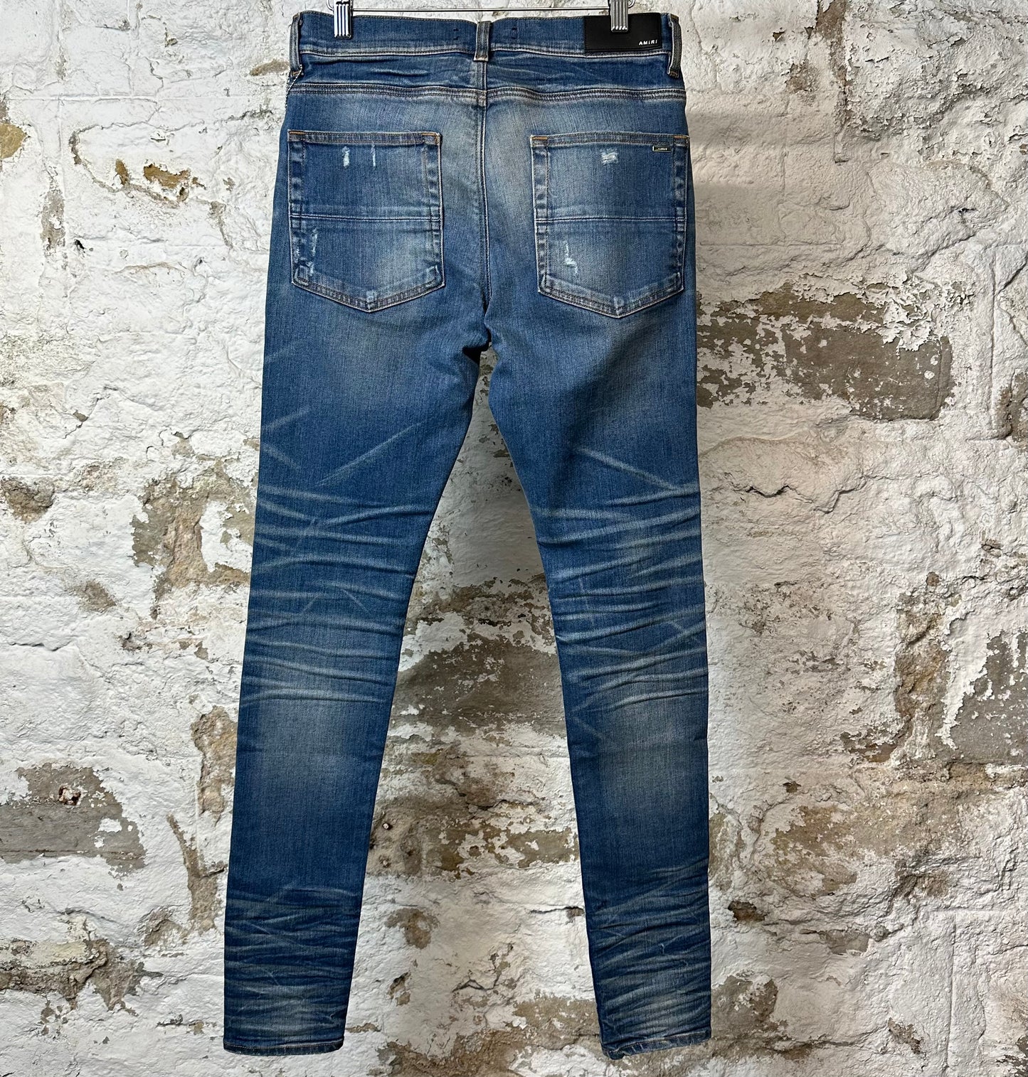 Amiri Plain River Indigo Blue Denim Jeans Sz 31