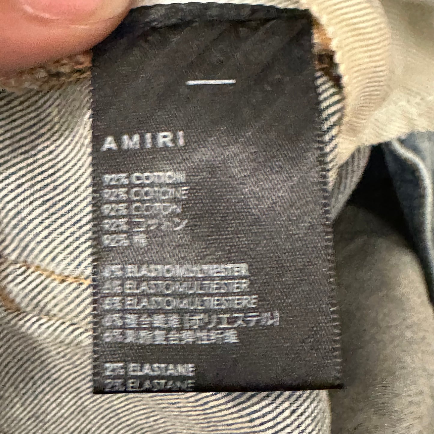 Amiri Orange TGCM Bue Denim Jeans Sz 34