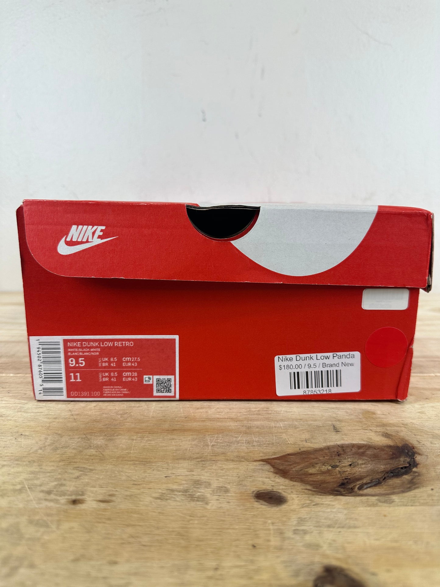 Nike Dunk Low Panda Sz 9.5 DS