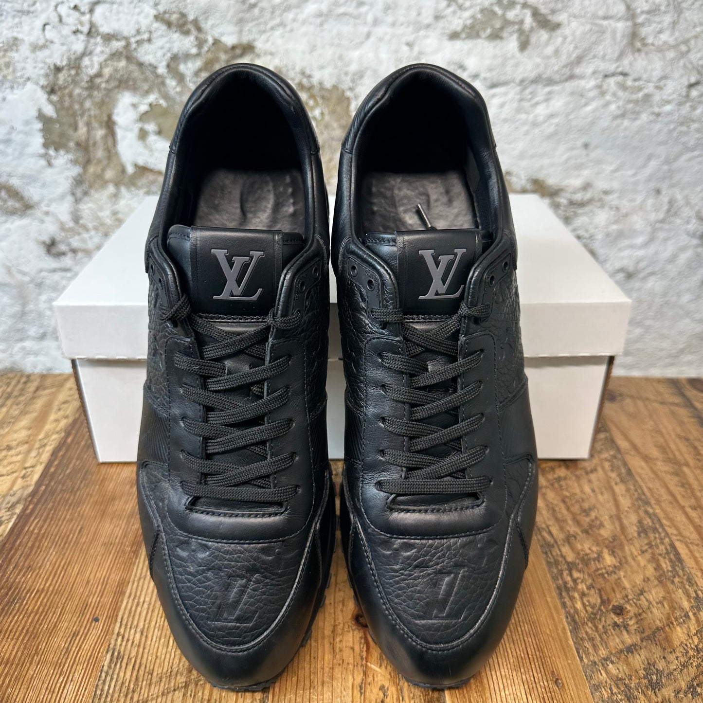Louis Vuitton Black Monogram Runaway Sneaker Sz 10 (8.5LV) No Box