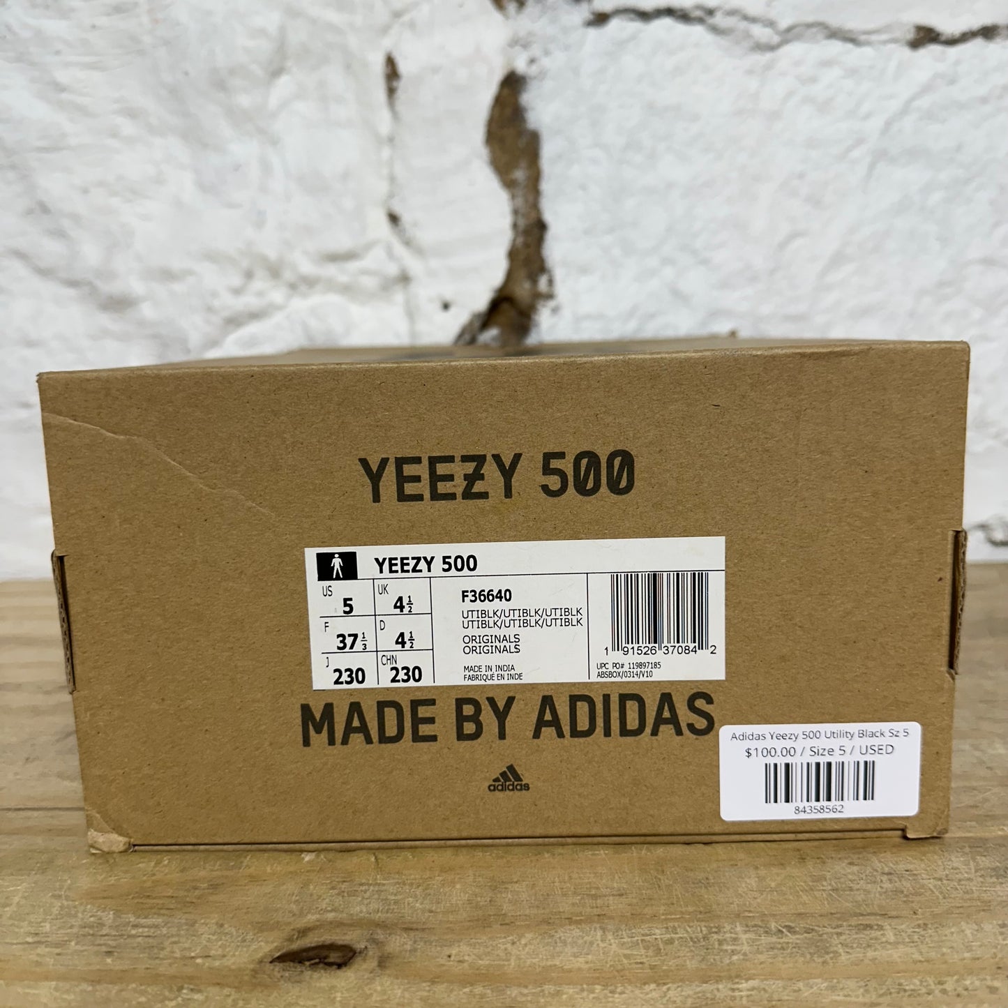 Yeezy 500 Utility Black Sz 5