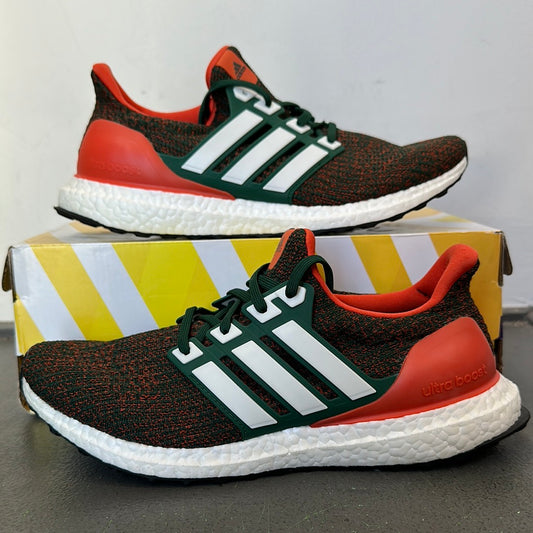 Adidas Ultra Boost 4.0 Miami Hurricanes Sz 10 DS