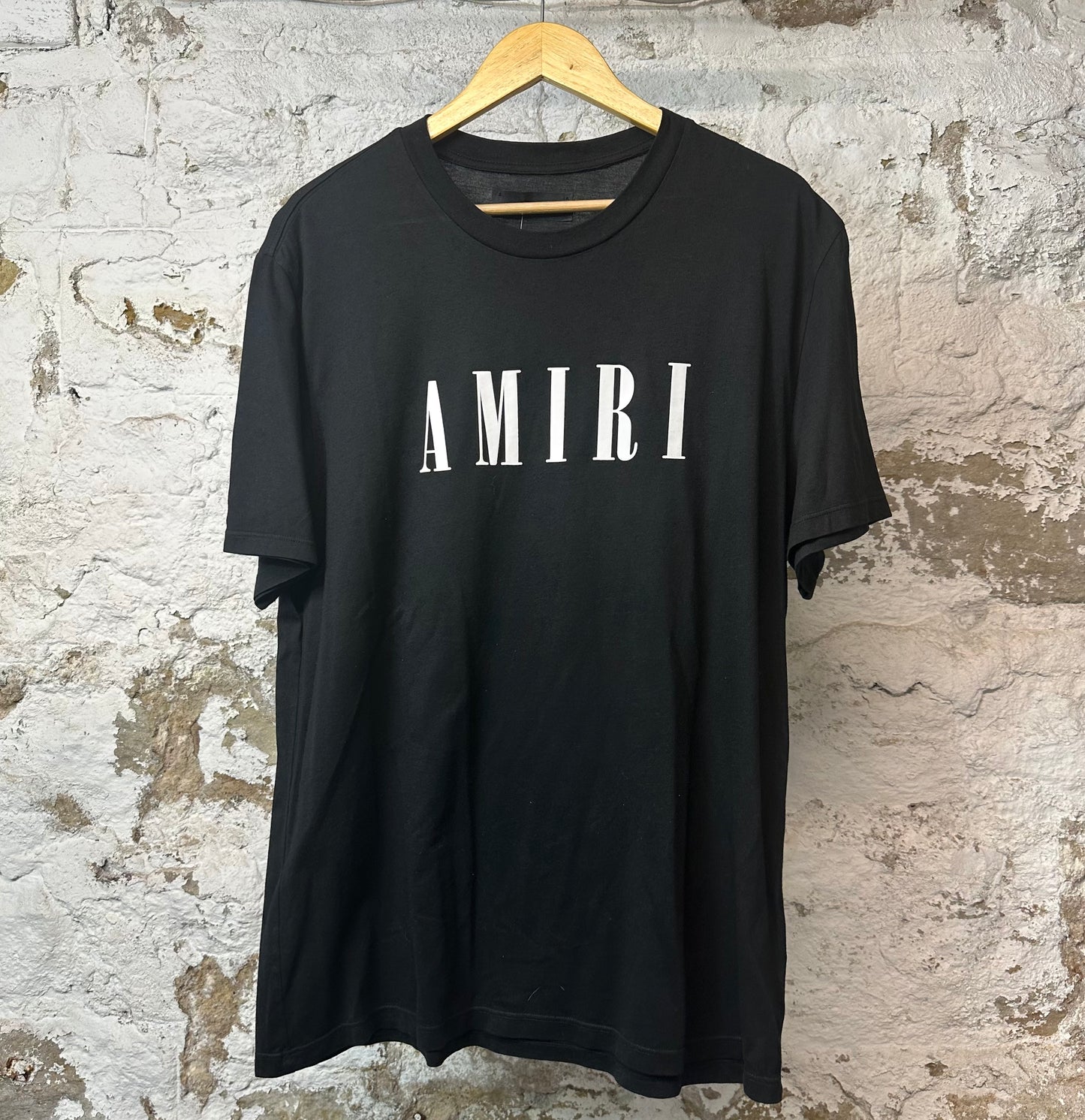 Amiri White Spellout T-shirt Black Sz L