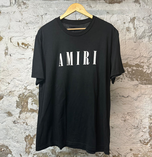 Amiri White Spellout T-shirt Black Sz L