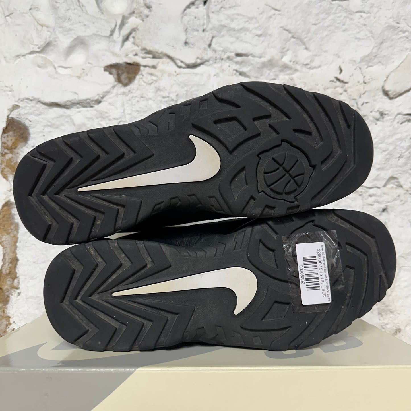 Nike SB Supreme Darwin Low Black Sz 12