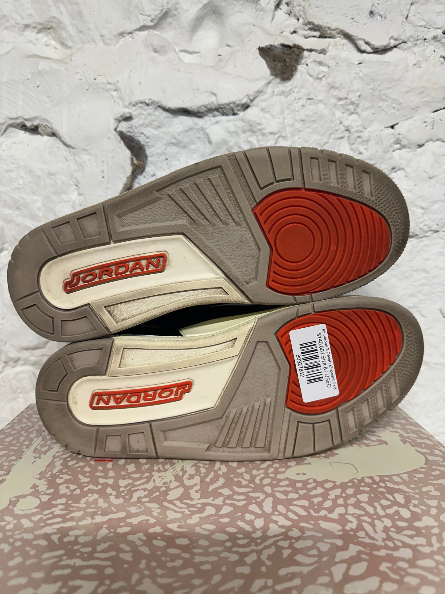 Air Jordan 3 Desert Elephant Sz 8