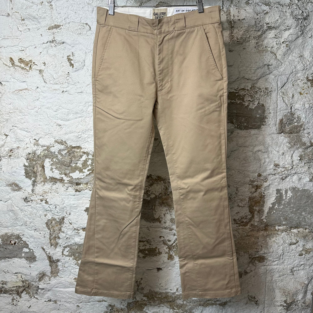 Gallery Department Khaki Flare Pants Sz 30