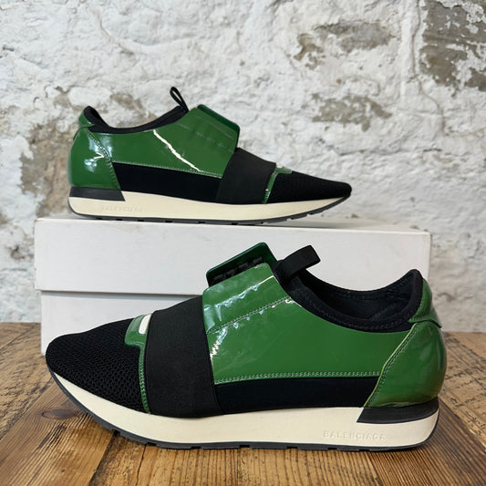 Balenciaga Crossection Green Patent Black White Sneaker Sz 10 (43)