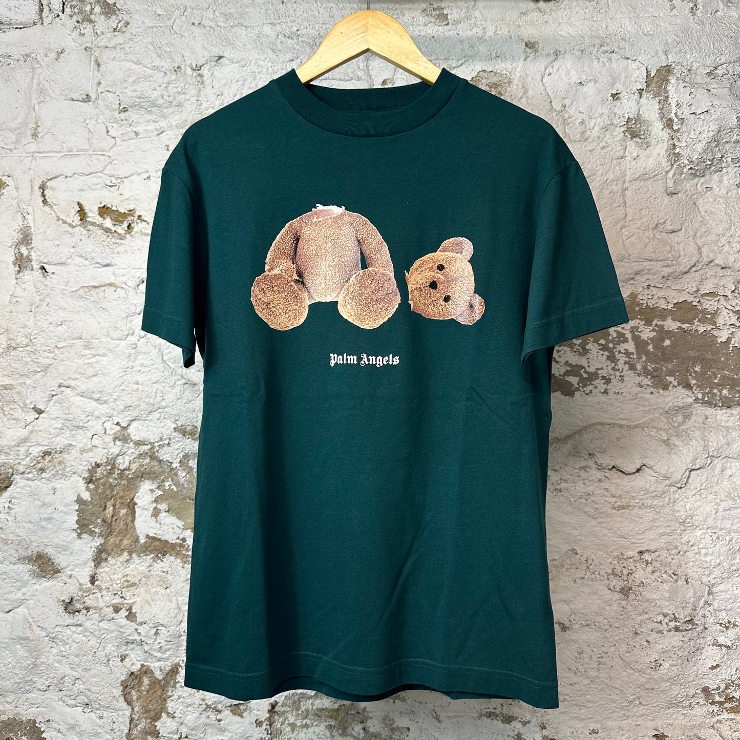 Palm Angels Bear T-shirt Green Sz S