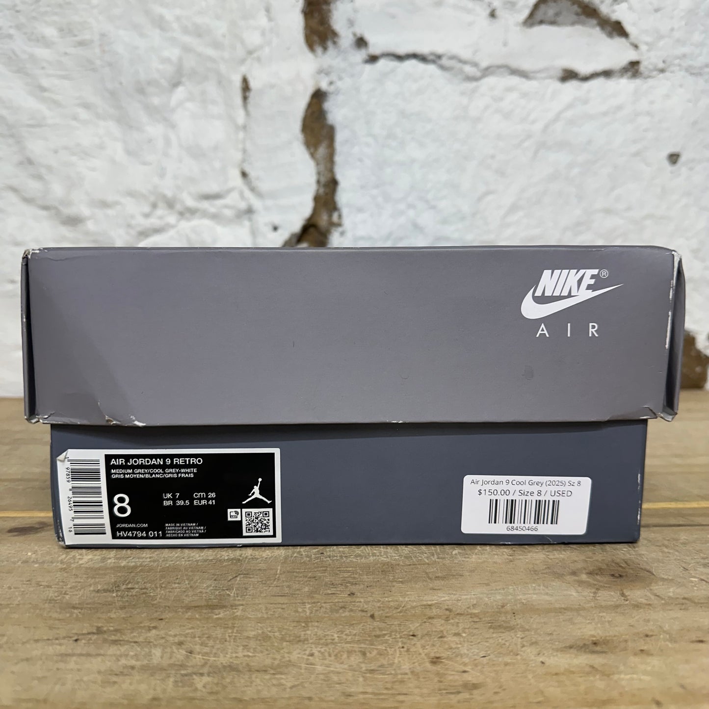 Air Jordan 9 Cool Grey (2025) Sz 8