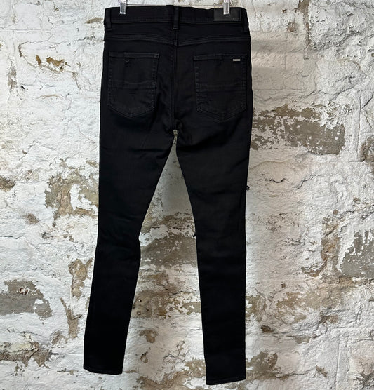 Amiri MX1 Grey Paisley Black Denim Jeans Sz 31