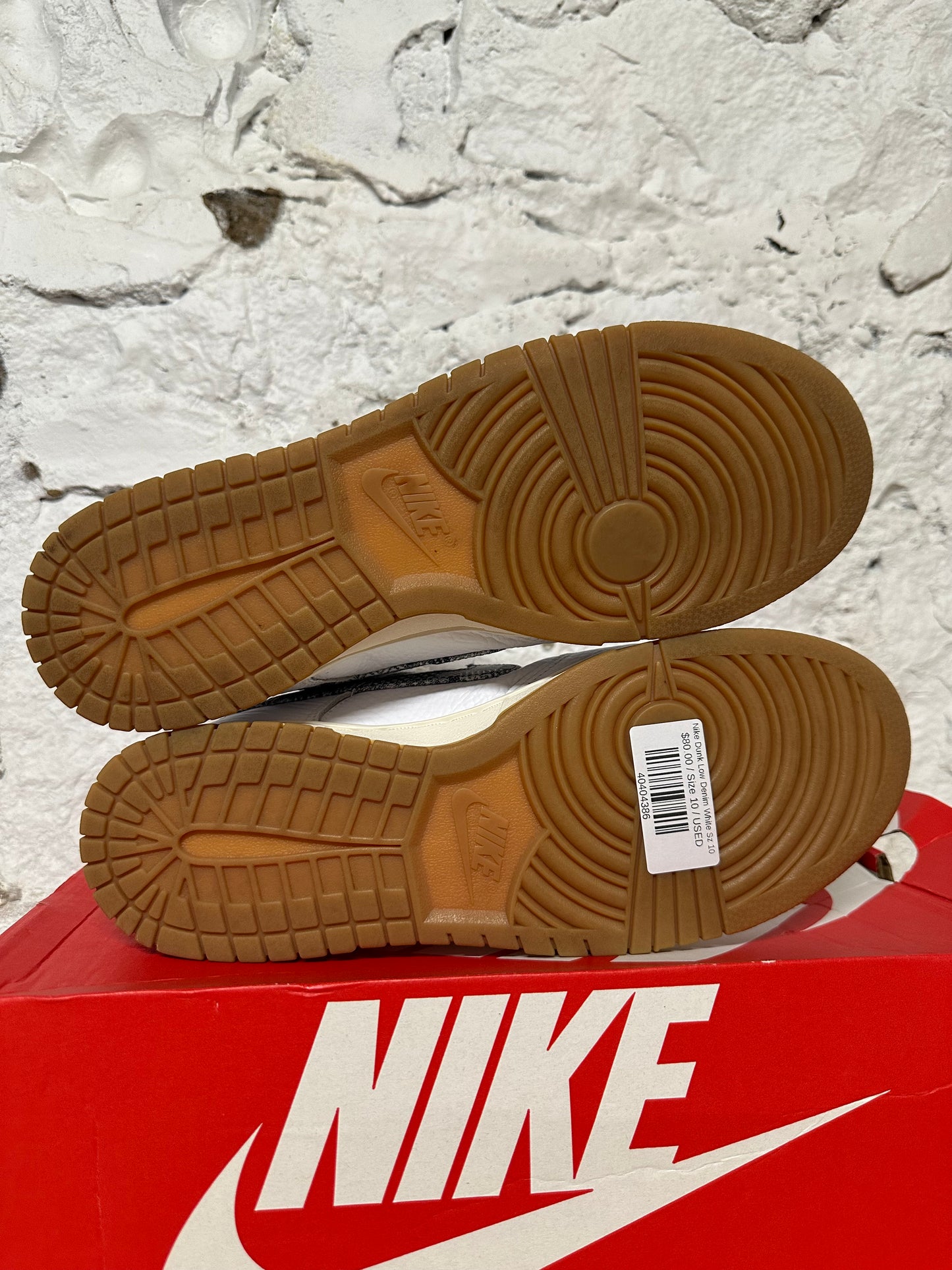 Nike Dunk Low Denim White Sz 10