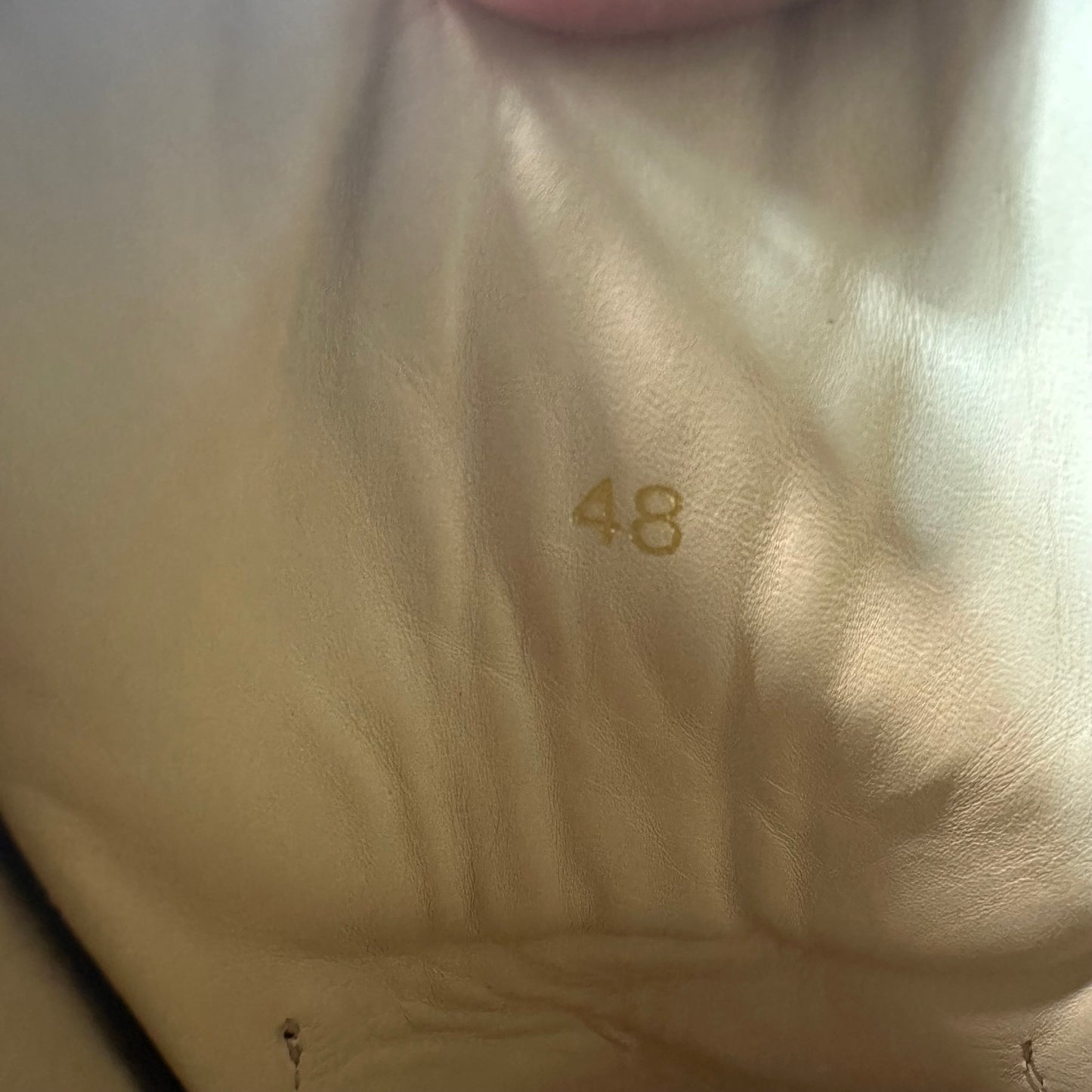 Christian Louboutin Low Black Leather Sneaker Sz 15 (48) No Box