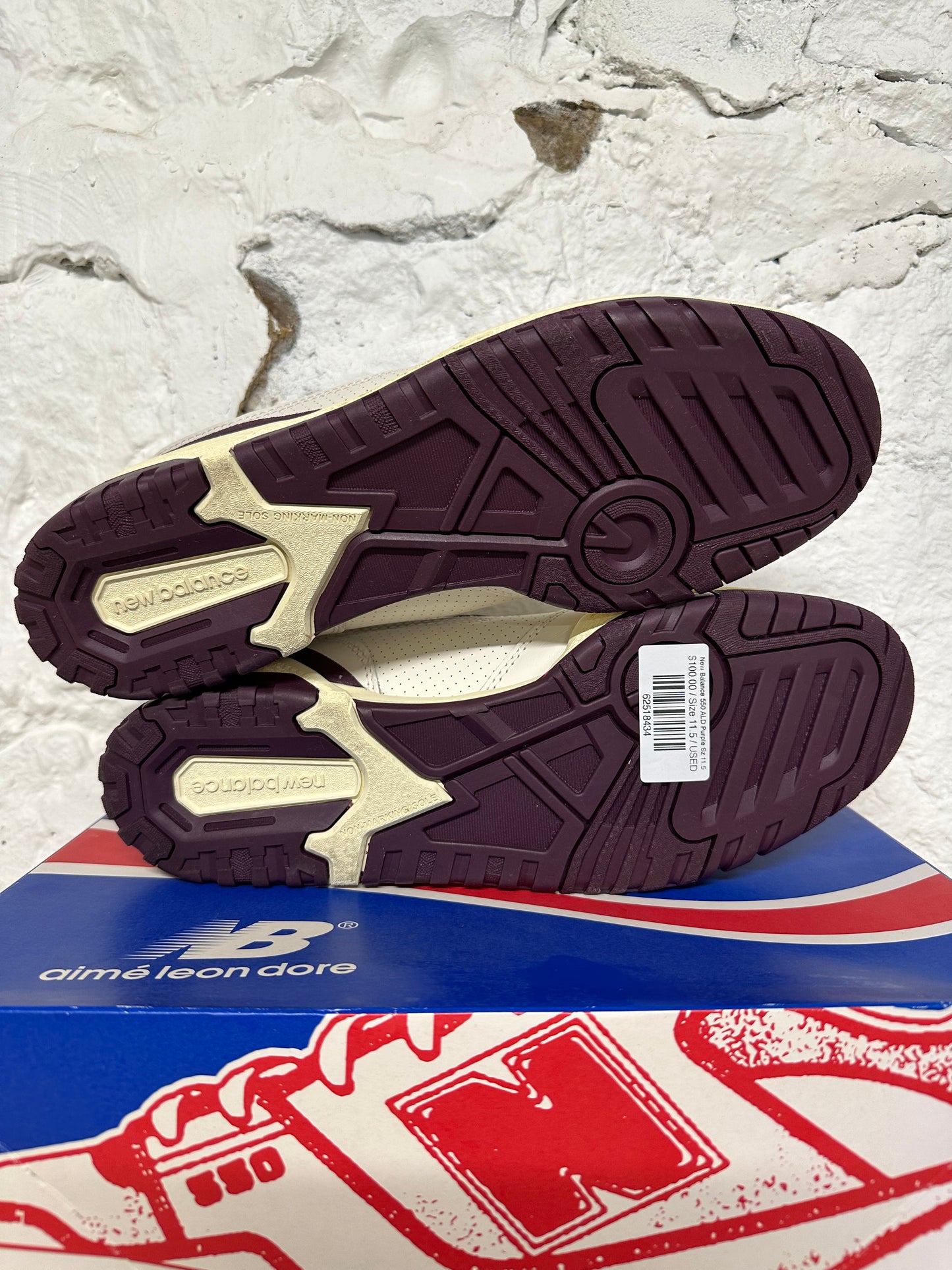New Balance 550 ALD Purple Sz 11.5
