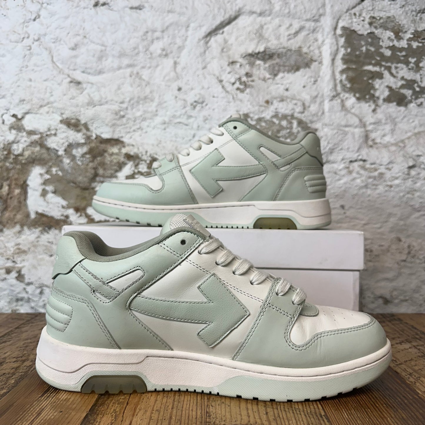 Off-White Out of Office Mint Green White Sneaker Sz 10 (43)