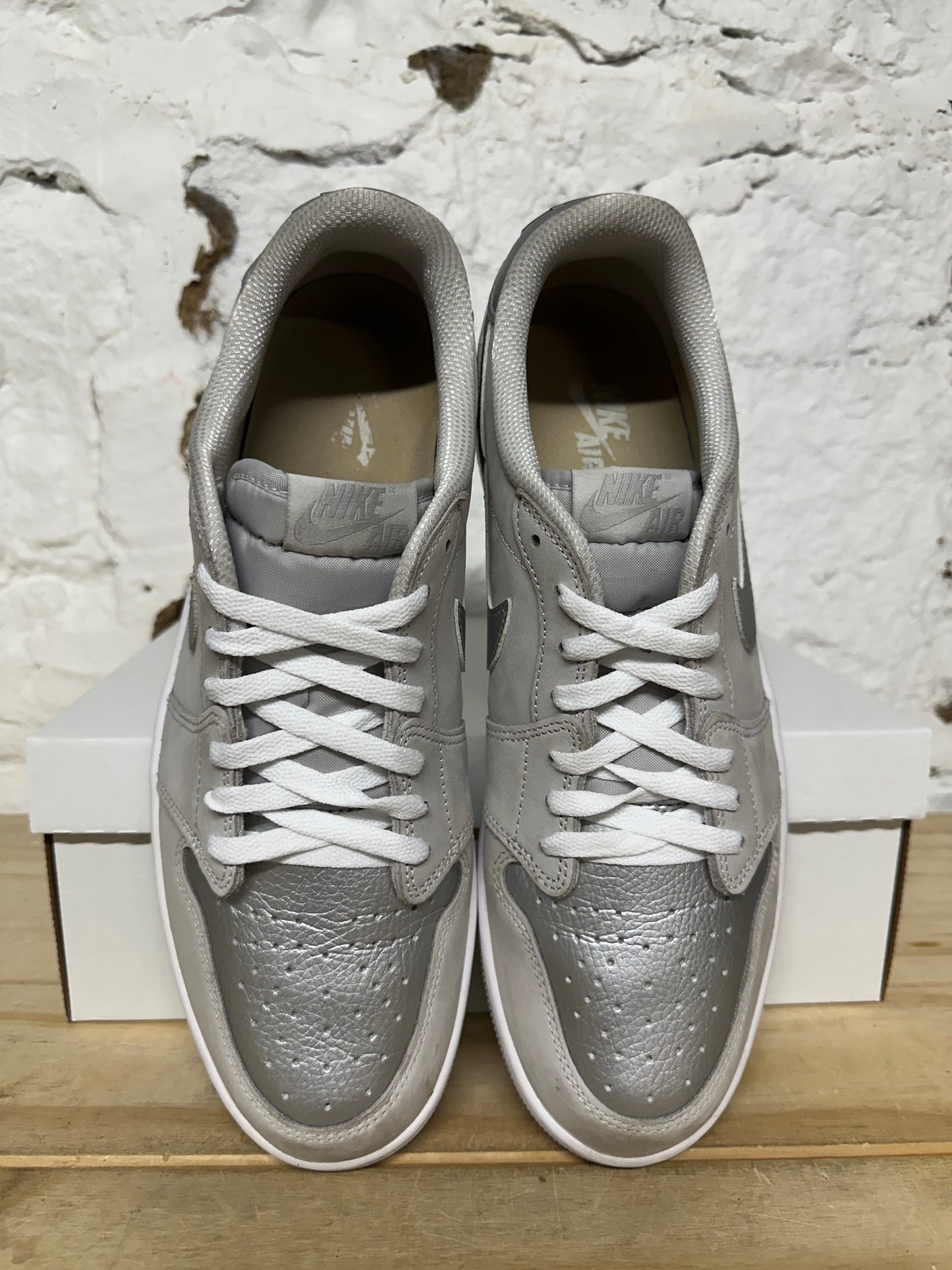 Air Jordan 1 Low Co.JP Metallic Silver Sz 13