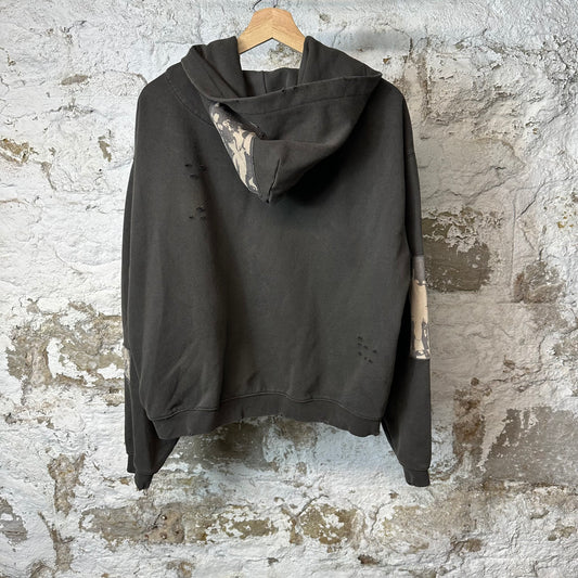 Birth Of Royal Child Flashlight Zip Up Hoodie Brown Sz S