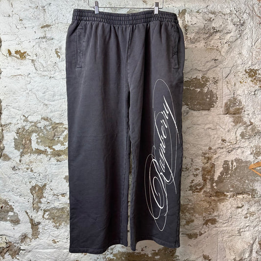 GV Gallery Aged Black Script Sweatpants Sz L
