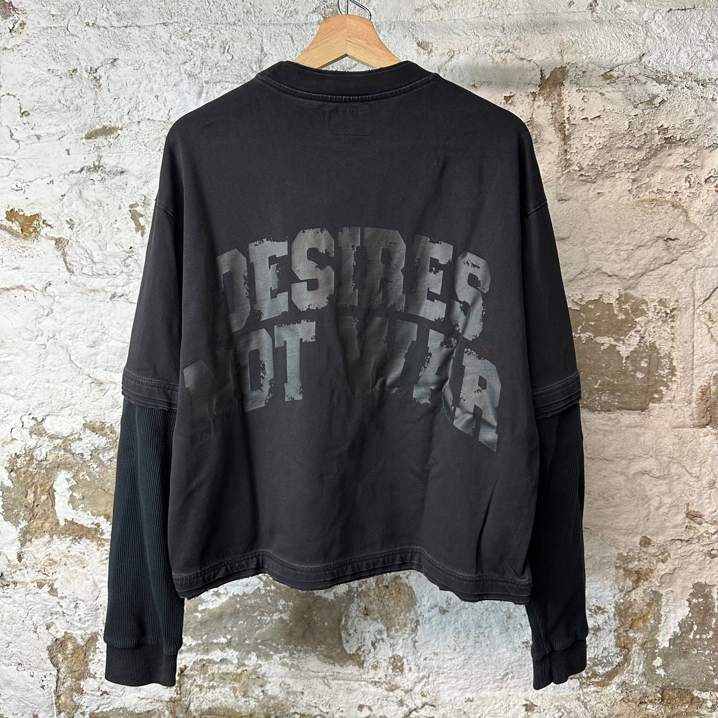 Bottega Desires War Black Thermal Long Sleeve Sz S