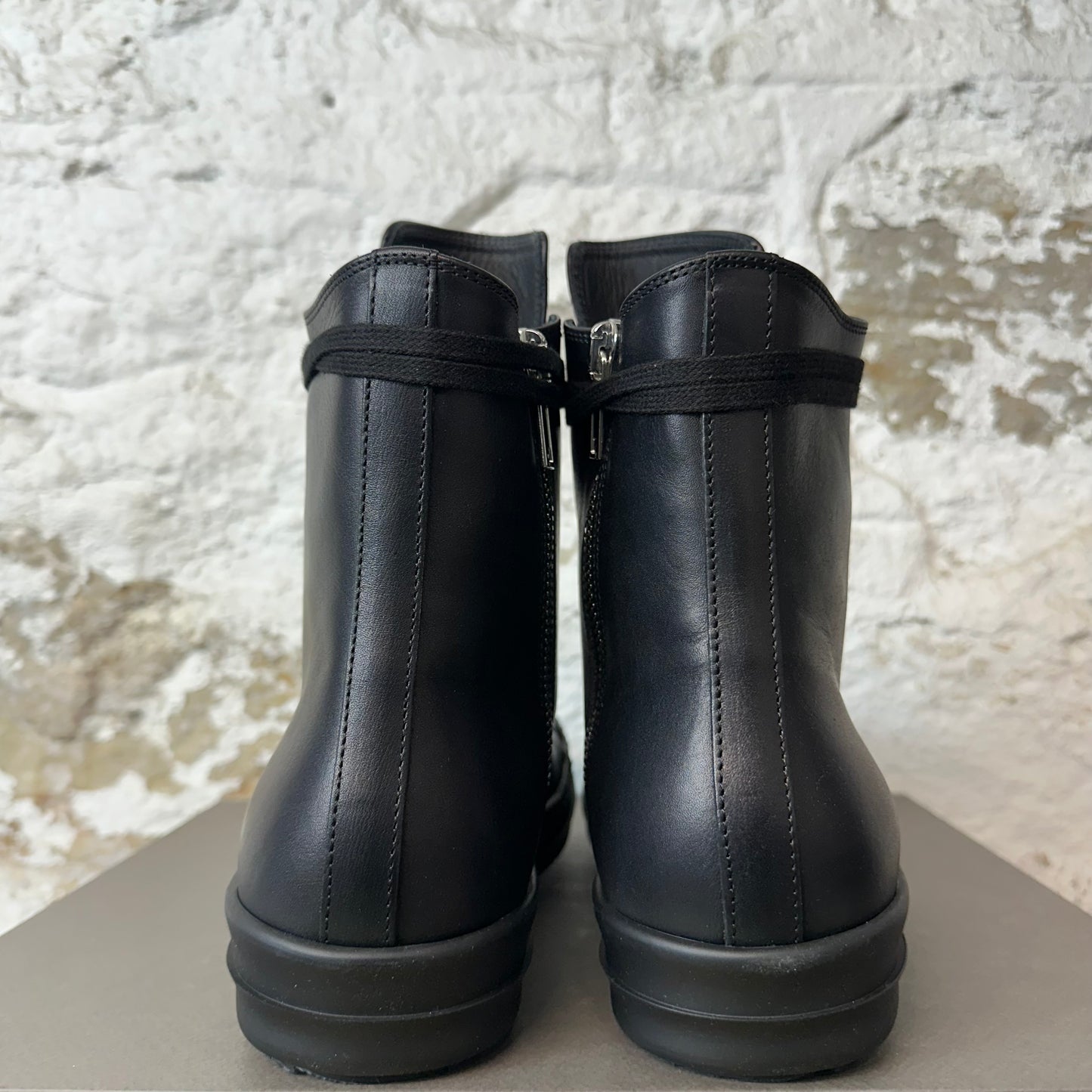 Rick Owens Triple Black Hollywood High Sneaker DS