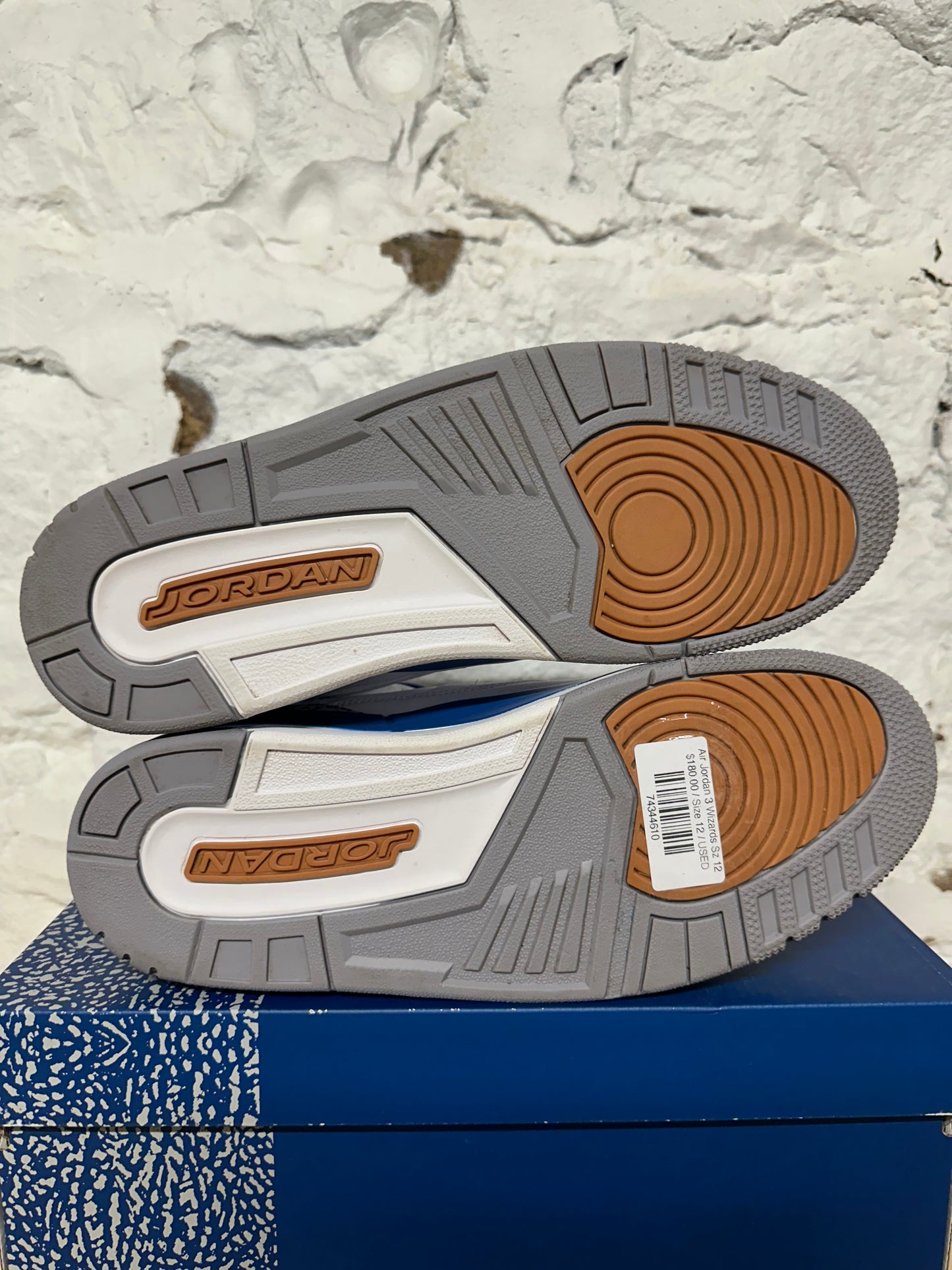 Air Jordan 3 Wizards Sz 12