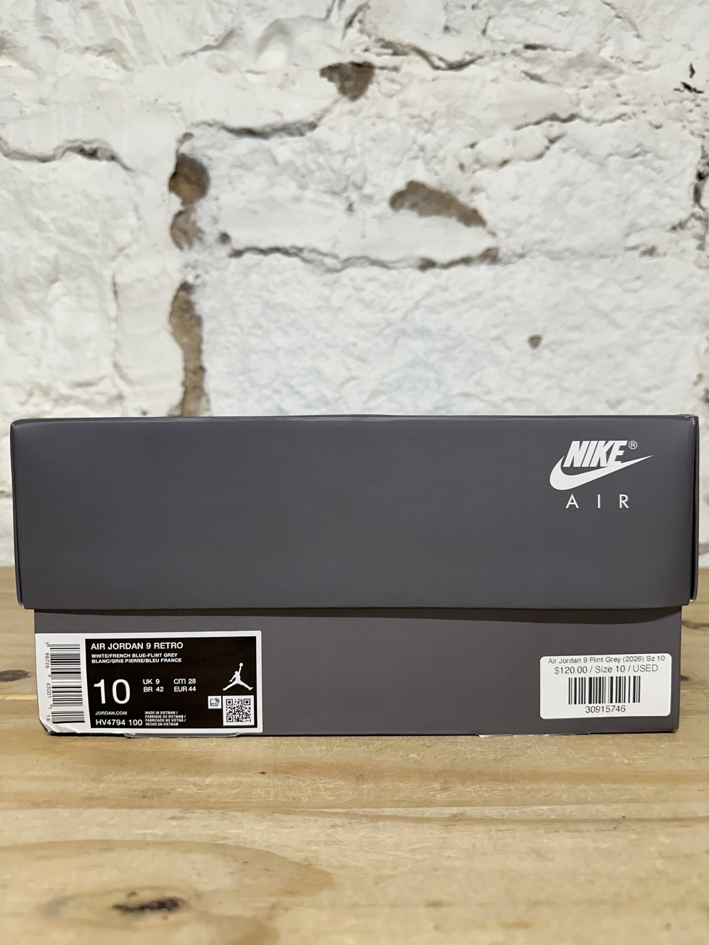Air Jordan 9 Flint Grey (2026) Sz 10