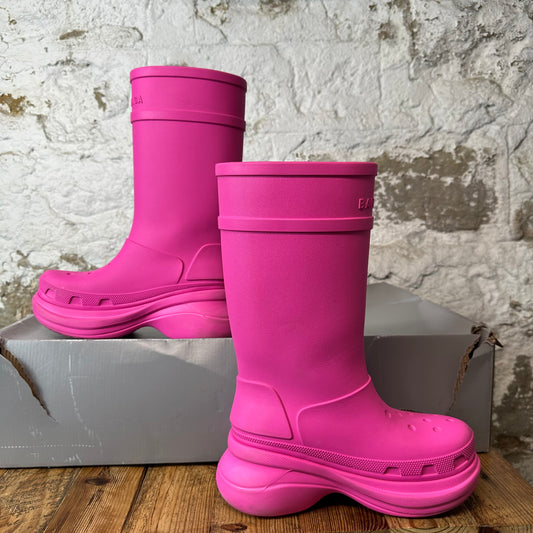 Balenciaga Pink Croc Boot Sz 4.5 (36)