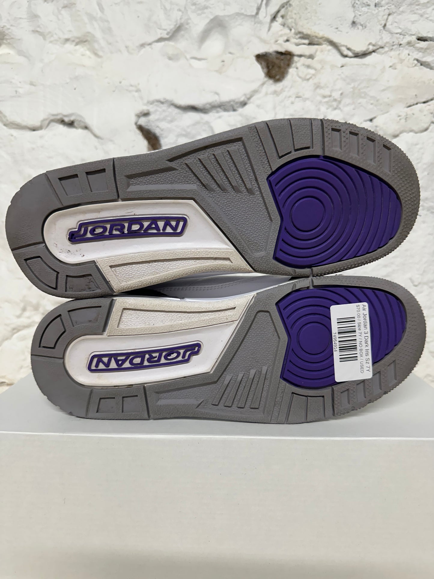 Air Jordan 3 Dark Iris Sz 7Y