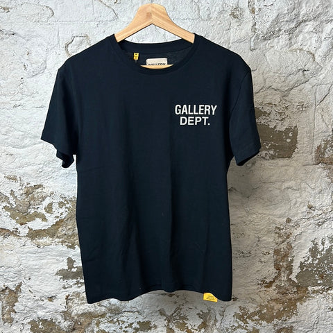 Gallery Dept White Logo T-shirt Black Sz M