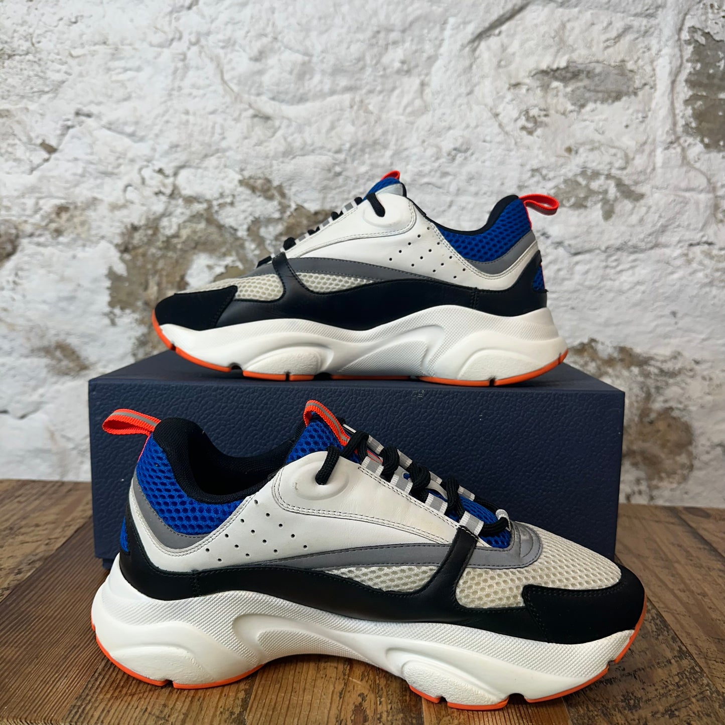 Dior B22 Blue Gray Black Sneaker Sz 8 (41)