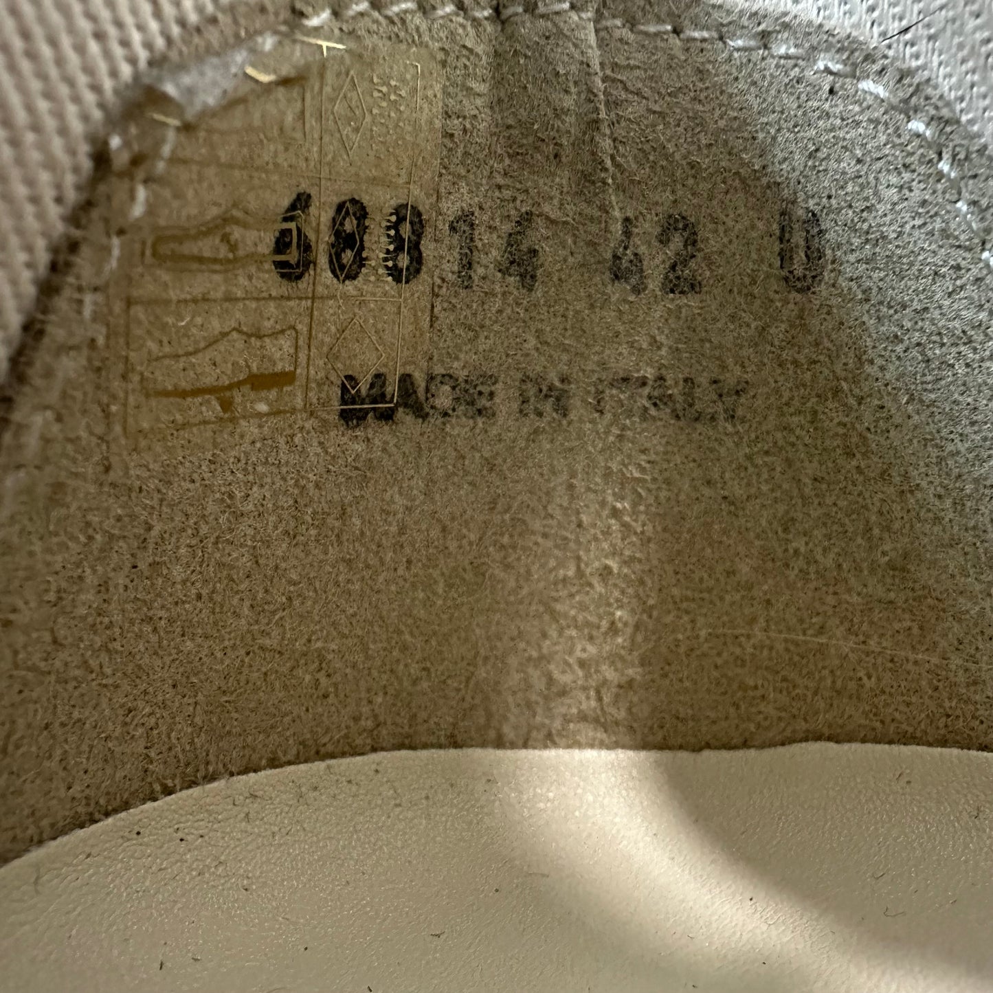 Rick Owens DRKSHDW Cracked Gold Milk Sneaker Sz 9 (42)