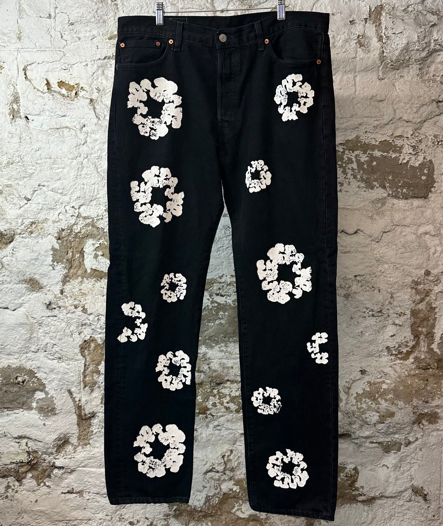 Denim Tears White CW Black Denim Jeans Sz 36