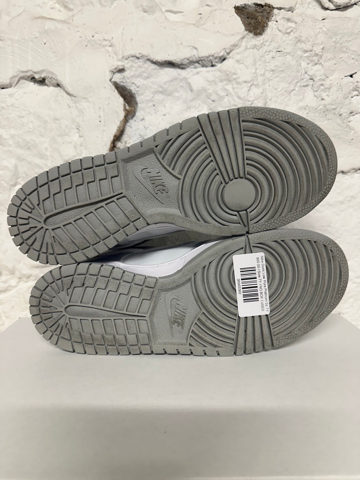 Nike Dunk Low Pure Platinum Sz 7Y