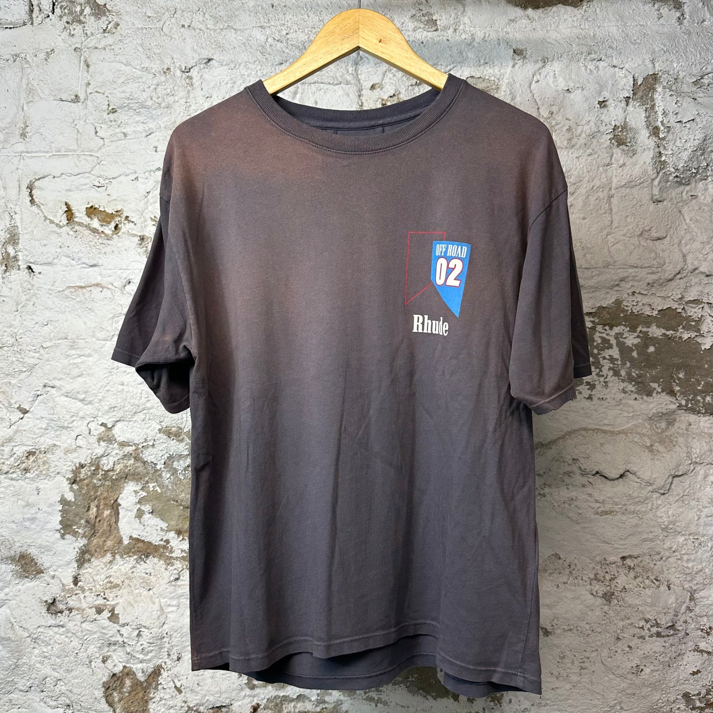 Rhude Off Road T-shirt Brown Gray Sz S