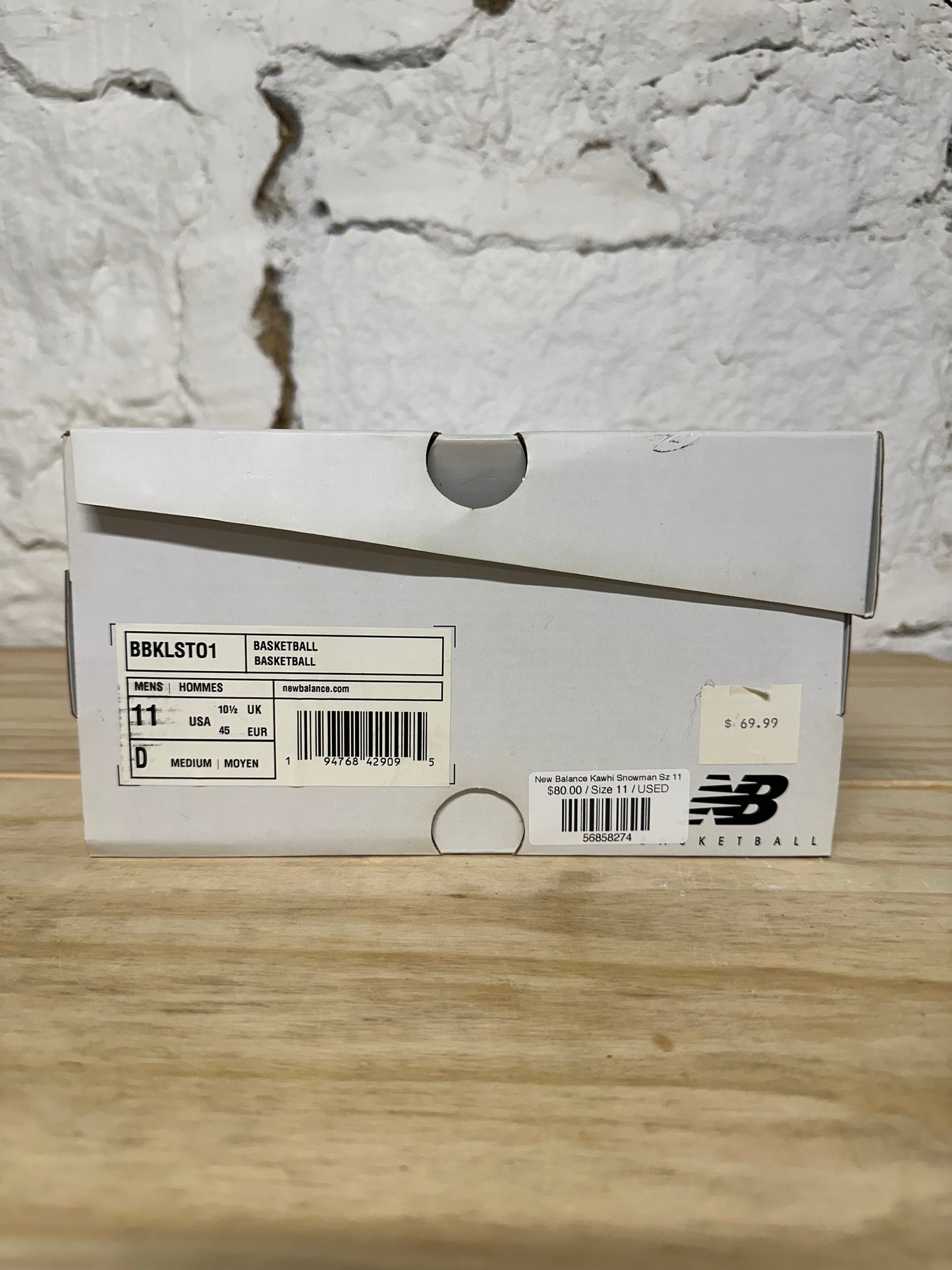 New Balance Kawhi Snowman Sz 11