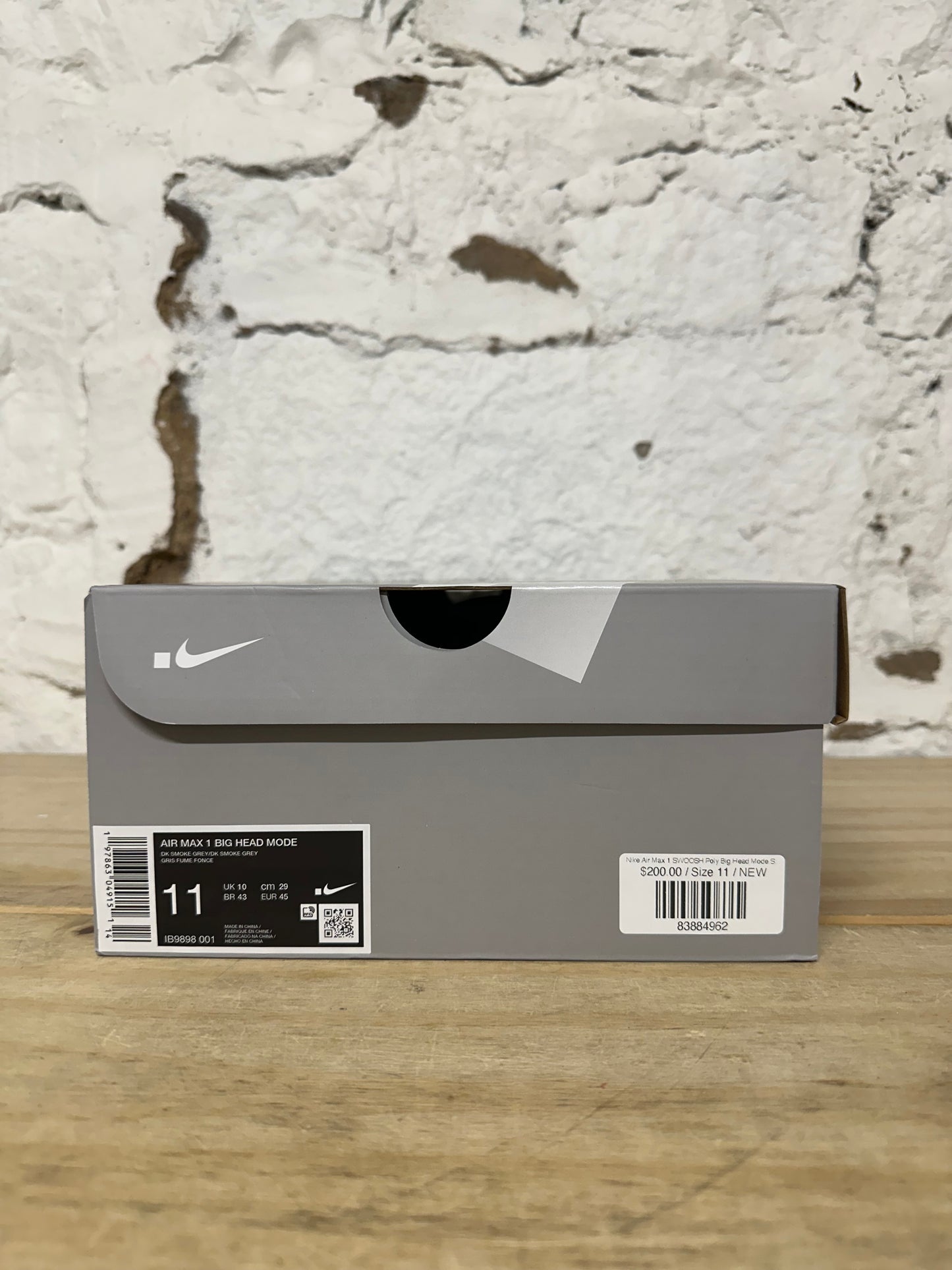 Nike Air Max 1 SWOOSH Poly Big Head Mode Sz 11 DS